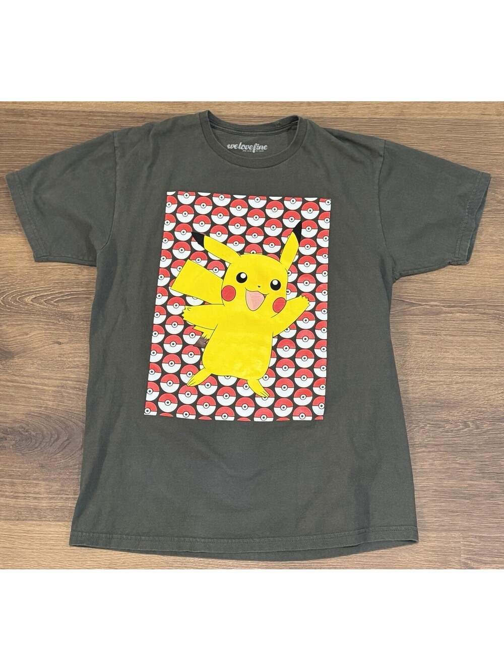 Pokémon Pikachu Poké Ball Graphic T-Shirt Men’s Large WeLoveFine #15B